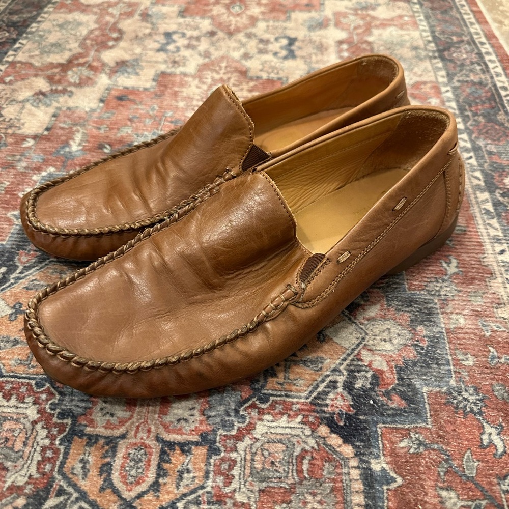 Men's Brown Leather Loafers